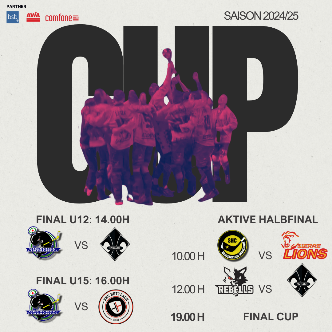 Coupe suisse de streethockey : quatre finalistes à Gals