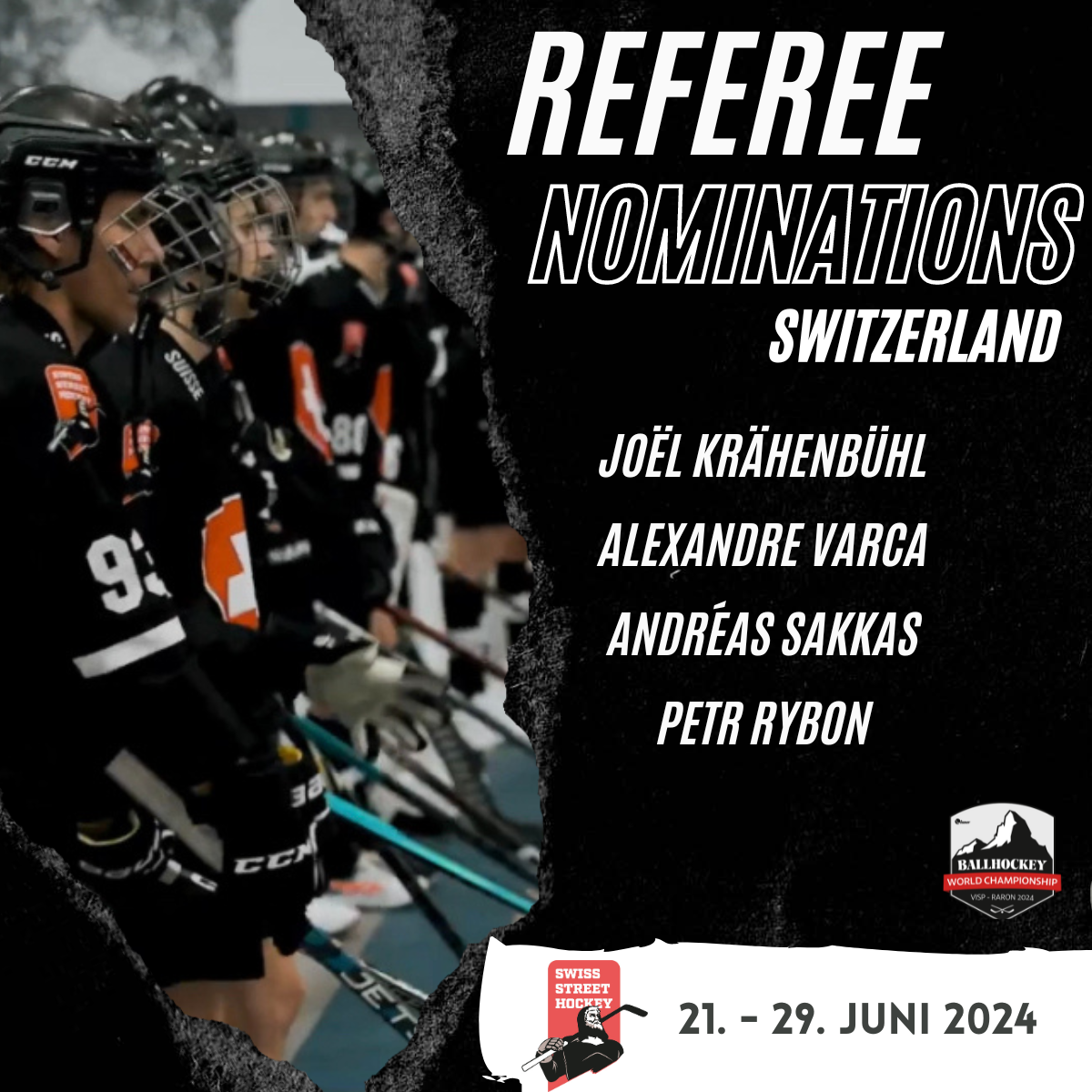 Nomination : Arbitre CM Dames-Hommes Viège-Raron